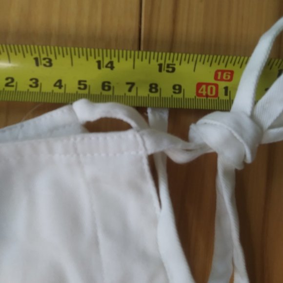 New Faux wrap  white skirt/skort size  10 - Picture 8 of 11